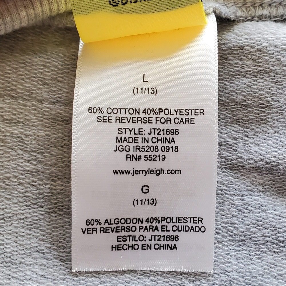 EUC - Disney | Gray Minnie Mouse Flirty Sweatshirt Size Juniors Large - Picture 9 of 10